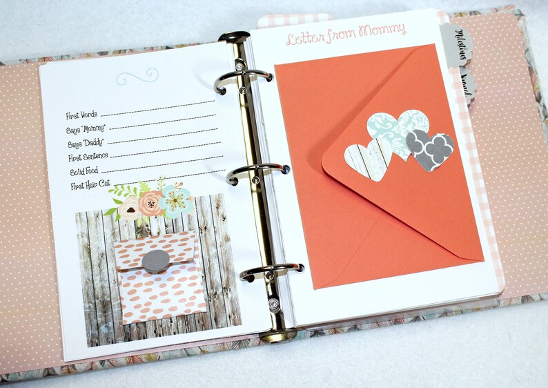 Baby Journal Baby Memory Book Boho Baby Book Monthly - Etsy