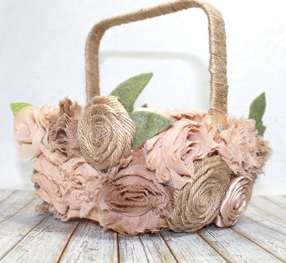 etsy flower girl basket