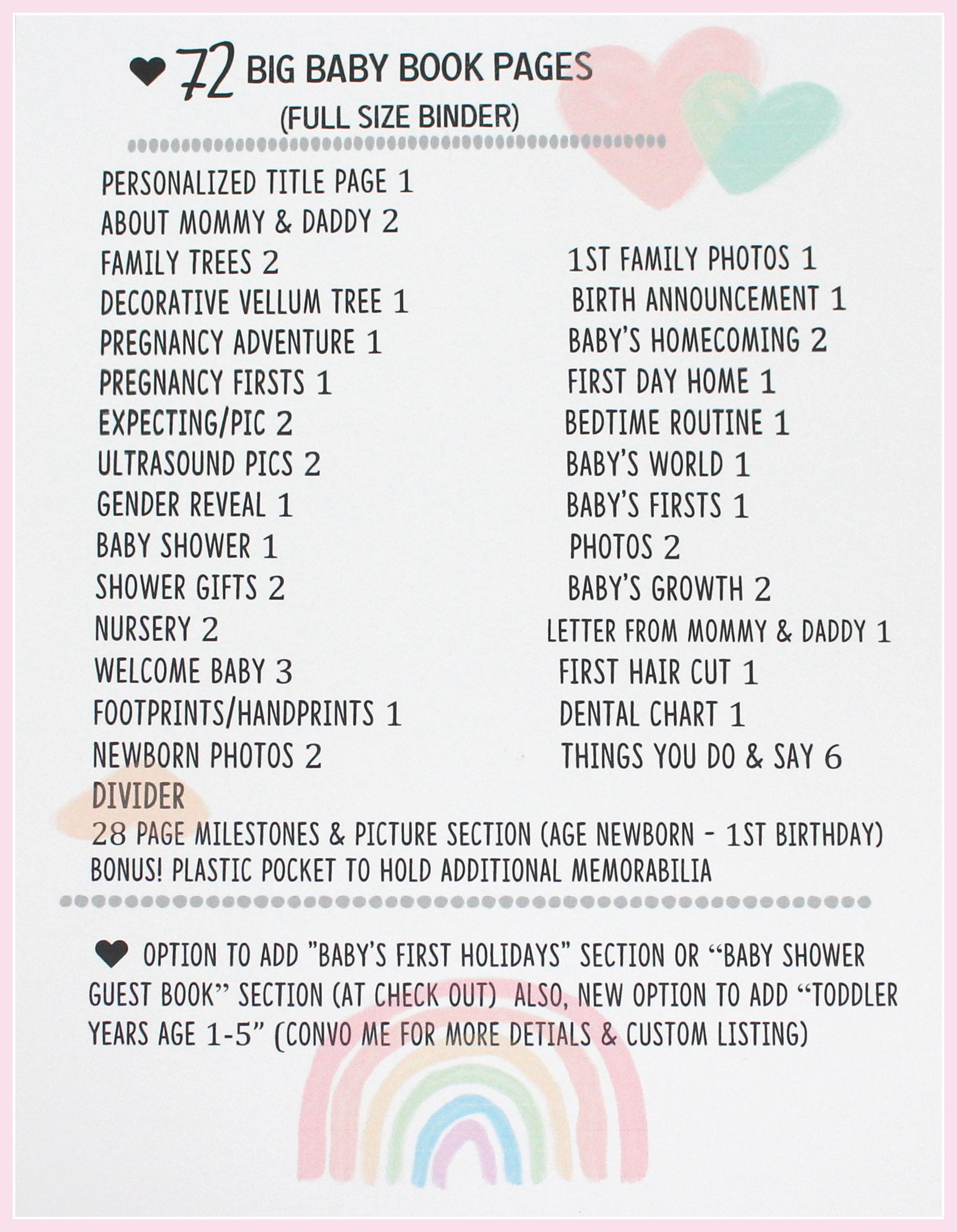 Baby Girl Book Pearhead Baby Memory Book And Clean-Touch Ink Pad