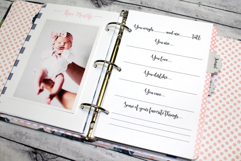 Baby Journal Baby Memory Book Baby Girl Book Baby Blush and Etsy