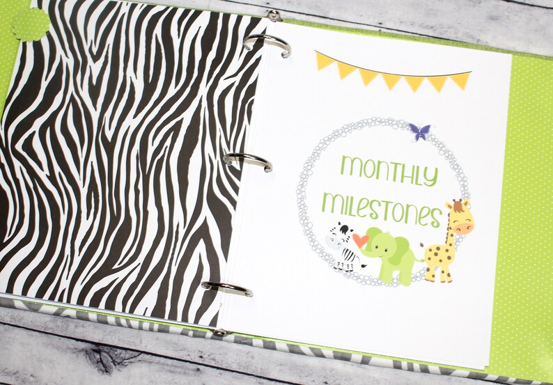 Baby Memory Book Baby Book First Year Personalized Baby Etsy