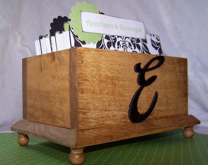 Recipe Box Divider Tabs and Recipe Cards Black and White Etsy
