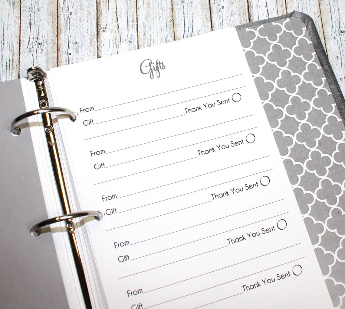 Bridal Shower Guest Book Gray Bridal Shower Book Guest Sign Etsy