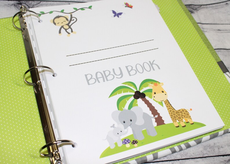 Baby Memory Book Baby Book First Year Personalized Baby Etsy