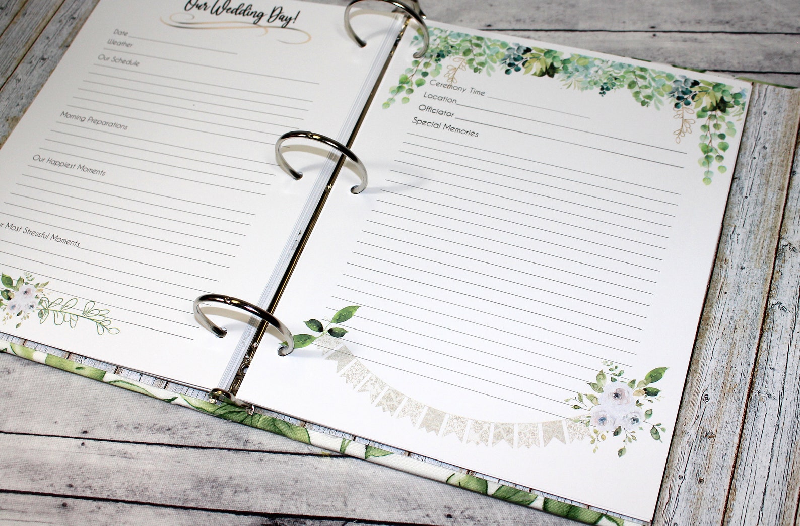 Wedding Memory Book Rustic Wedding Guest Book Wedding Photo Etsy UK