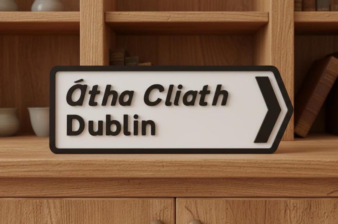 Irish Road Sign | 3d Printed | Custom Options | Birthday Gift | Bespoke ...