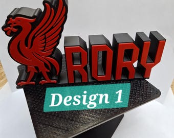 LFC Namensschild: 3D Gedrucktes Schreibtisch Dekor | 2 Designs verfügbar