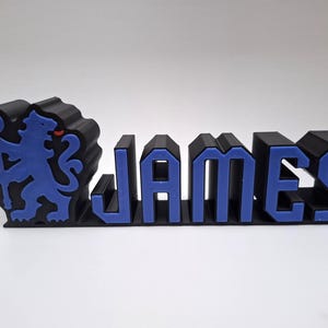 Chelsea FC customisable name sign. The perfect gift for him or her.