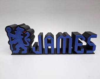 Kundenspezifisches Schild &quot;&quot;Chelessels FC&quot;&quot;: 3D gedrucktes Fußball-Fan-Dekor.&quot;