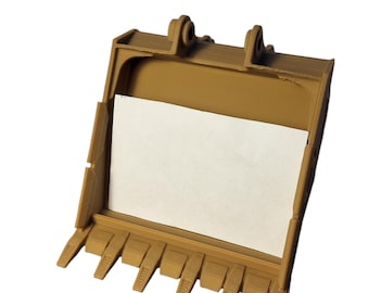 Tarjetero con diseño personalizado de cucharón de excavadora