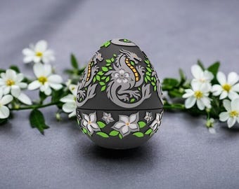 Jasmines Vitality Dragon Egg - Embossed & Debossed - 3D Print File