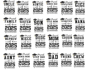 Stolzer graduierter 2025-Svg-Bundle, Abschlussfeier-Svg, stolzer Senior-Svg, Senior-Familien-Svg, graduierten-Svg, Graduierung Familien-Svg, Sofort-Download