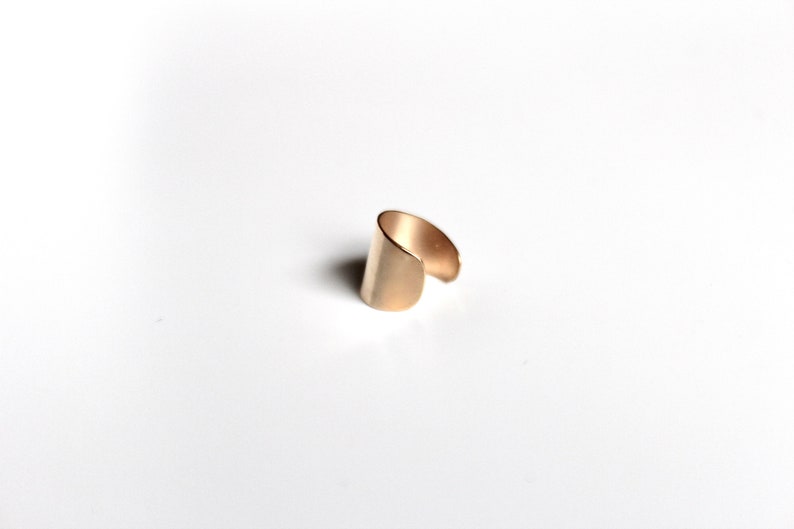 Gold Filled Extra Wide Conch Ear Cuff no piercing faux piercing earcuff minimalist fake piercing cartilage cuff earrings jewelry minimal image 3