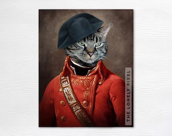 Napoleon Cat Photo Portrait Print - 5x7 16x20 24x32 - General Leonard J. Katz