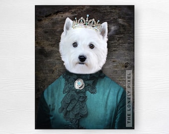 Westie Dog Photo Print - Girl Westies - West Highland Terrier - 5x7 8x10 11x14 - Lady Oakley