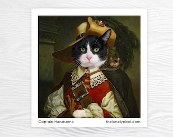 Pirate Kitty Cat Sweet Pocket Mirror tartx