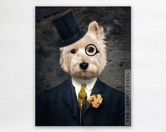 Westie Art Dog Photo Print - Westies - West Highland Terrier Photography - House warming gifts - 5x7 8x10