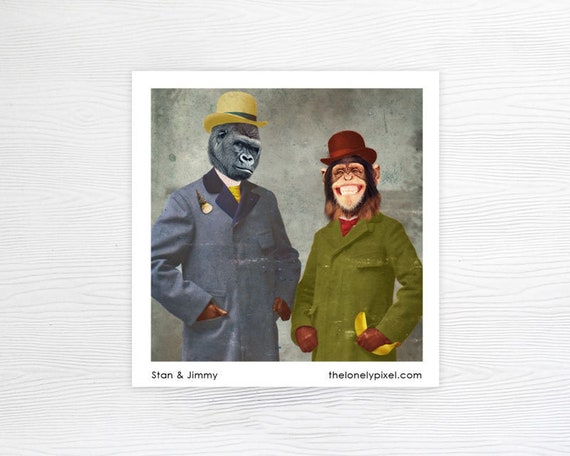 MH-AM2FM Fridge Magnet Stocking Filler Chris Gorilla with 'Morning Handsome'.. MH-AM2FM Fridge Magnet Stocking Filler Chris Gorilla with 'Morning Handsome'..