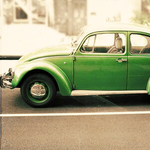 Punch Buggy Green Photo Print of Vintage Car 8x10 11x14 16x20 5x5 inches