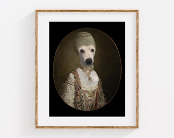 Jack Russell Terrier 8x10 Photo Print - Marie Antoinette Dog - Marie "Chien"toinette