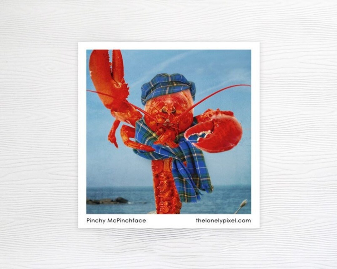 Lobster Fridge Nova Scotia Tartan Housewarming Etsy