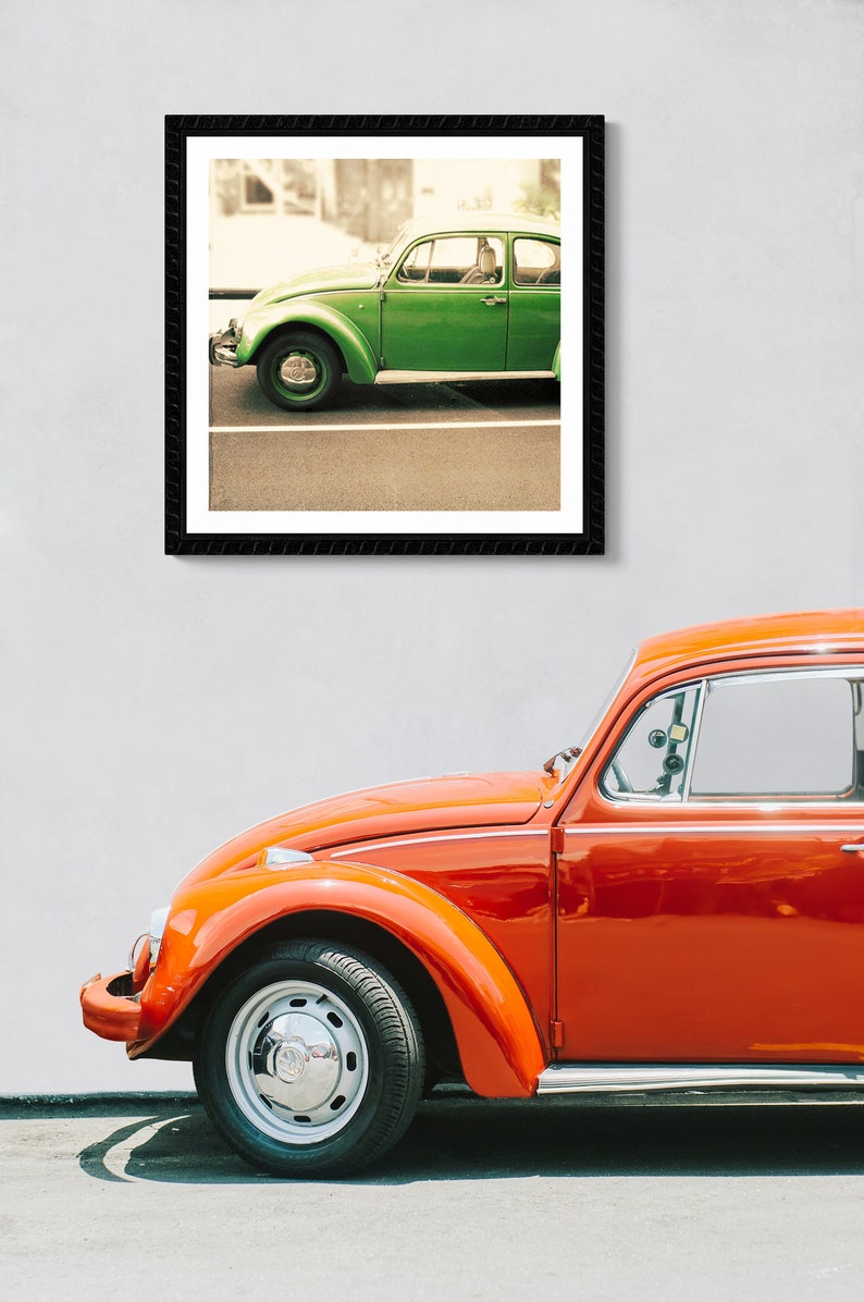 Punch Buggy Green Photo Print of Vintage Car 8x10 11x14 16x20 image 4