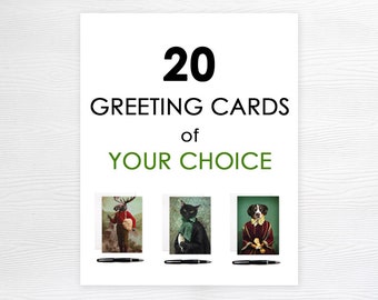 20 Greeting Cards of your Choice - Discounted - Canada - Free Shipping - 5x7