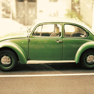 Punch Buggy Green Photo Print of Vintage Car 8x10 11x14 16x20 5x7 inches