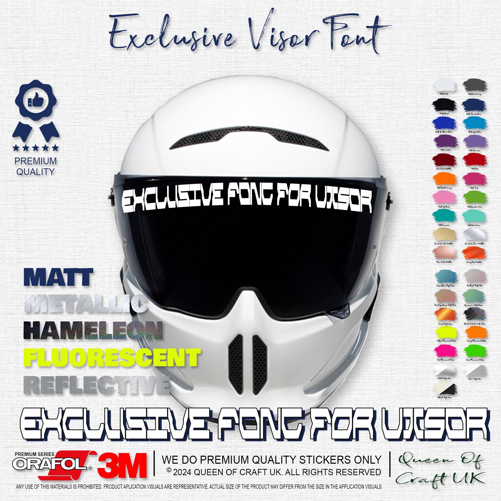 Helmet Racing Sticker Pack Race Helmet Stickers Uk