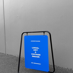 Custom Swing Board Metal Wire A-Frame - Sidewalk Signboard - Personalized Retail Sign - Outdoor Sign - Café Sign (SW-Frame003)
