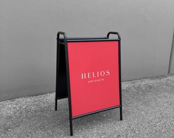 Dubbelzijdig metalen reclamebord voor buiten | Rover A-frame stalen reclamedisplay | Aanpasbaar stoepbord voor uw bedrijf