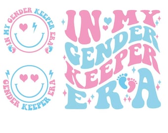 Gender Keeper Era SVG PNG: Baby Announcement Shirt (Digital Download)