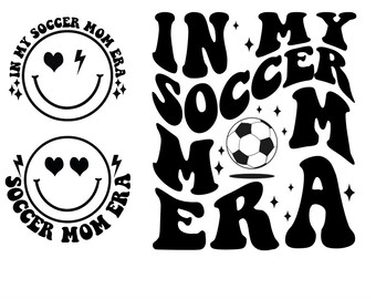 Retro Soccer Mom Era SVG PNG: Sports Design (Digital Download)