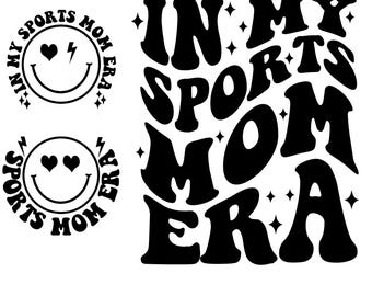 Sports Mom SVG: Football, Baseball, Volleyball Design (Digital Download