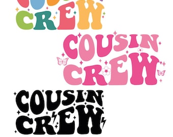 Cousin Crew SVG PNG: Trendy Cousin Shirt Design (Digital Download)