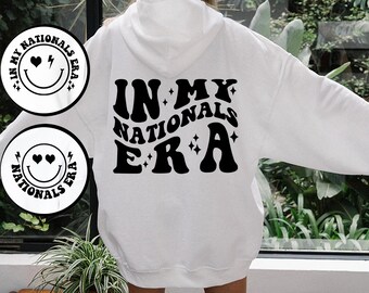 In My Nationals Era SVG PNG: Retro Groovy Cheer Design (Digital Download)