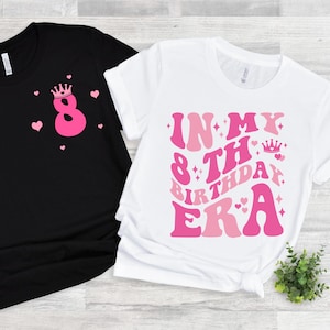 8th Birthday Girl SVG: Princess Bday Shirt Design (Digital Download)