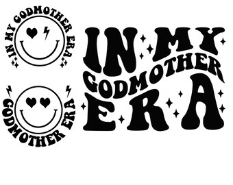 Godmother Era SVG PNG: Retro Varsity Design (digitale download)