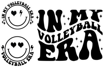 In My Volleyball Era SVG PNG: Retro Sports Design (Digital Download)
