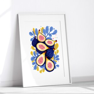 Figs Art Print | Art Print from Original painting | Wall Art | Food Fruits Art Poster
