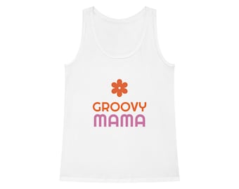 Tank Top Retro Groovy Mama - Women's Dreamer Tank Top, Cool Mom Gift, Hippie Mama Shirt, Vintage Vibe Tank, Boho Mom Top