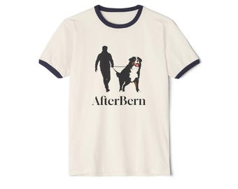 AfterBern Bernese Mountain Dog Funny T-Shirt Unisex Ringer