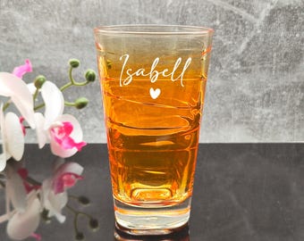 Personalisiertes Pferde-Trinkglas Für Kinder – Mit Gravur, 265 Ml, Spülmaschinenfest, Geschenk Für Pferdefans