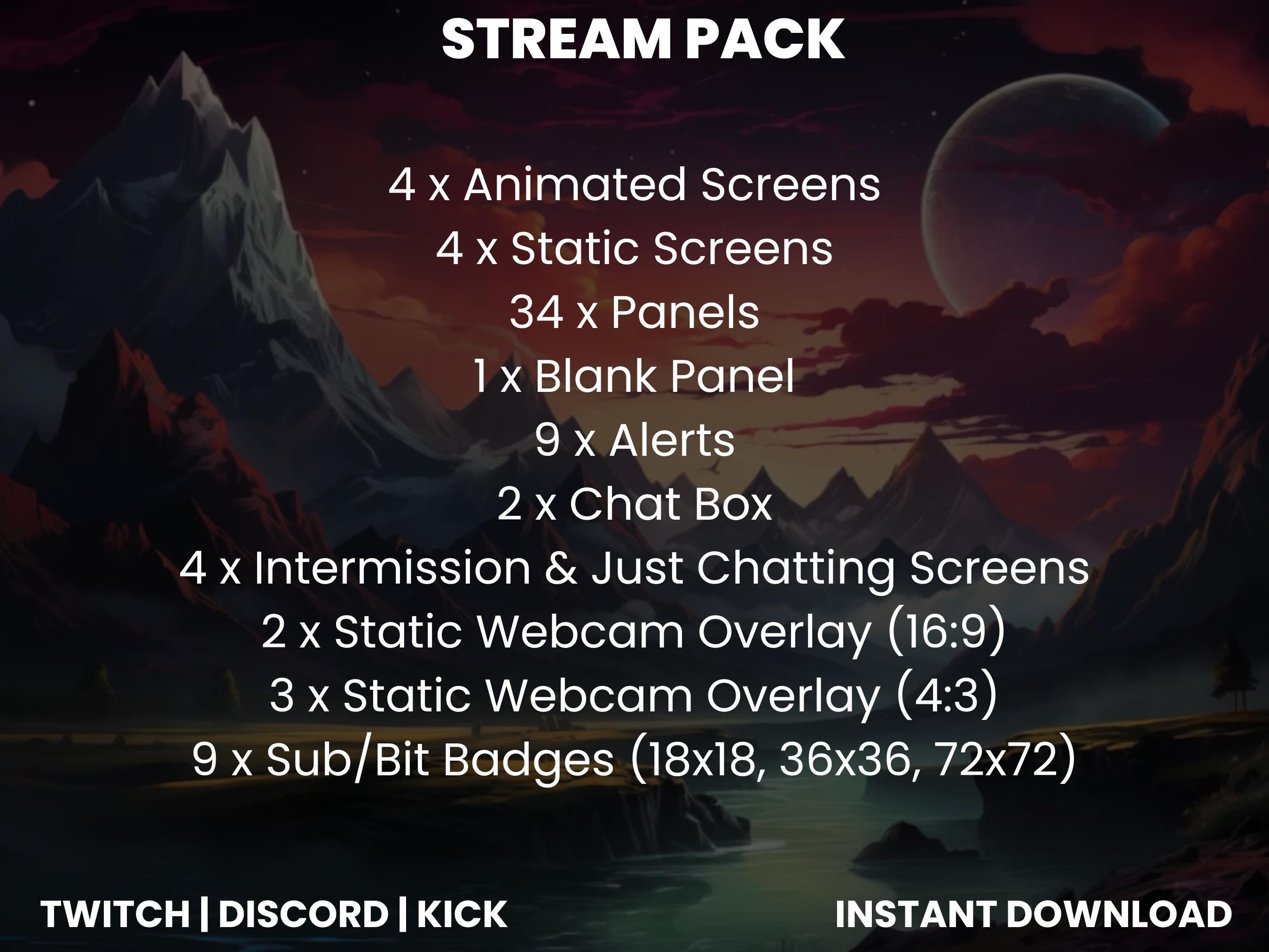 Animated Twitch Stream Pack | Magical Planet Stream Pack | Magical Orb ...