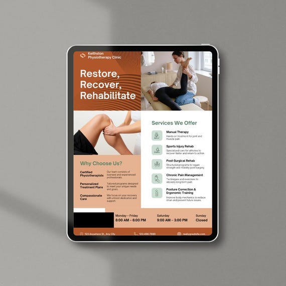 Editable Service Flyer | Printable Business Flyer | Custom Marketing Template