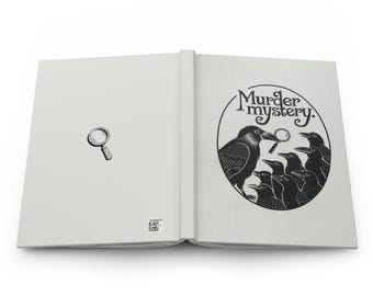 Crow Murder Mystery Hardcover Journal Matte, Notebook, Diary, Sketchbook, Bullet Journal, Writing Journal