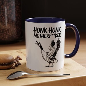 Funny Goose &quot;Honk Honk Motherf**ker&quot; - Funny Goose Mug - Hilarious Goose Lover Gift, Sarcastic Animal Graphic Cup, Humorous Coffee Cup