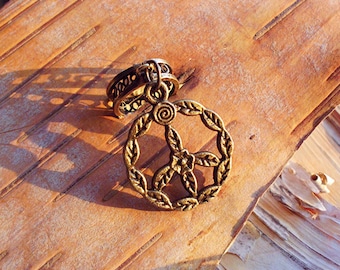 Antiques Brass Mushroom Charm ADD to your DREADS Dreadlock ...
