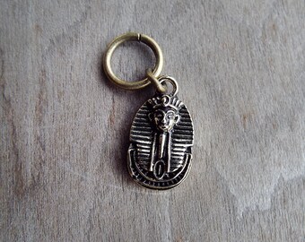 Antiqued Brass Pharaoh Dreadlock Accessory