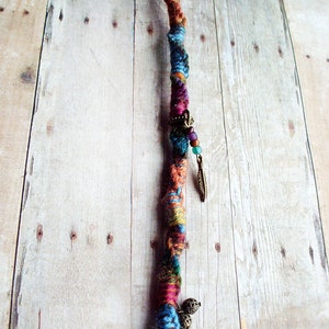 1 Twisted Clip In or Braid In Bohemian Charm Hair Wrap Extension image 2